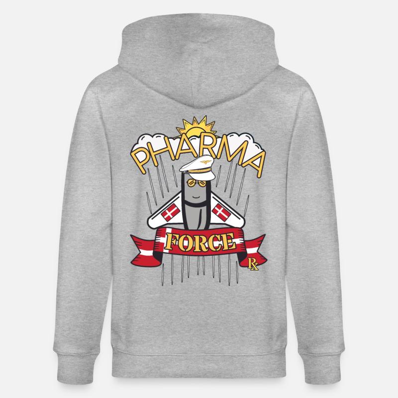 Pharmacie Danemark Pharma Force - Veste à capuche bio CULTIVATOR Stanley/Stella Unisexe - gris chiné