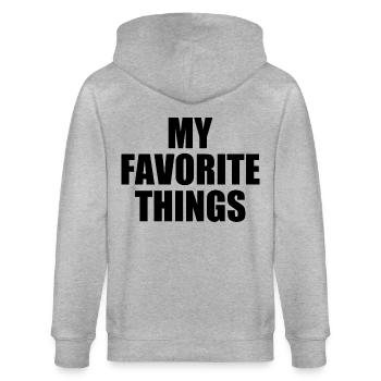 my favorite things - Stanley/Stella Unisex Bio-Kapuzenjacke CULTIVATOR  - Grau meliert - Hinten - Luana (180cm)