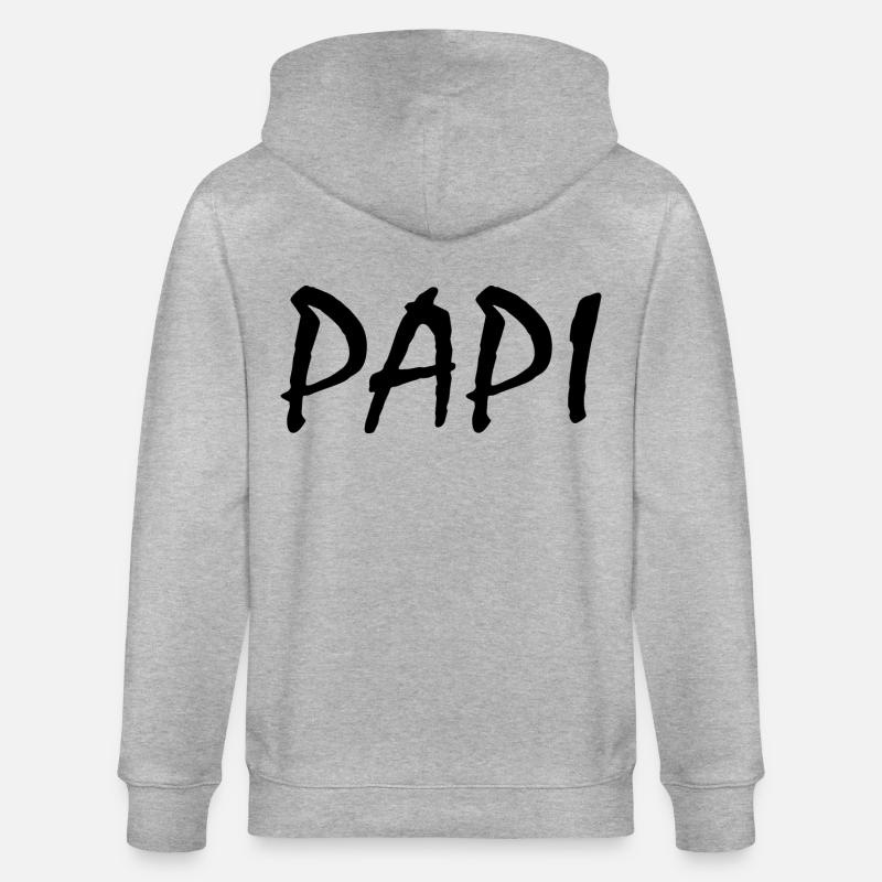 Papi - Veste à capuche bio CULTIVATOR Stanley/Stella Unisexe - gris chiné