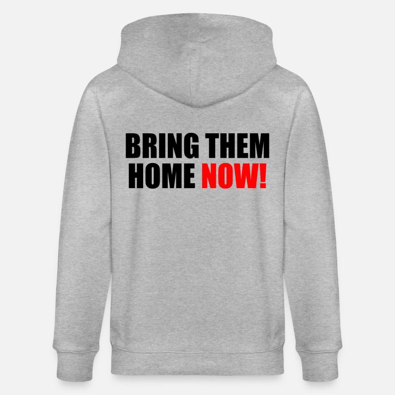 Bring them home now - Veste à capuche bio CULTIVATOR Stanley/Stella Unisexe - gris chiné