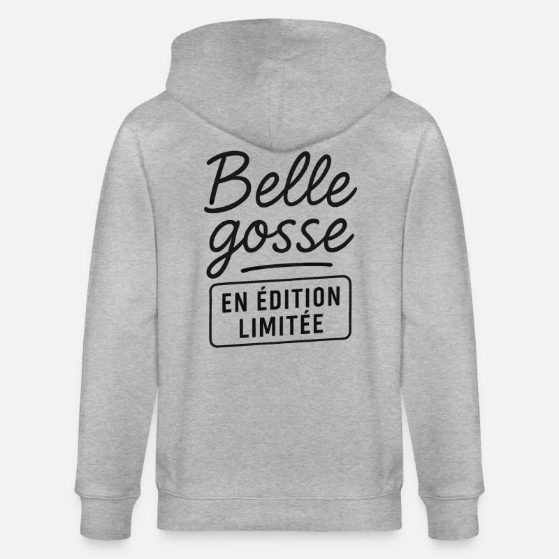 Petite Kid Limited Edition - Stanley/Stella CULTIVATOR  Unisex Organic Hooded Jacket - heather grey