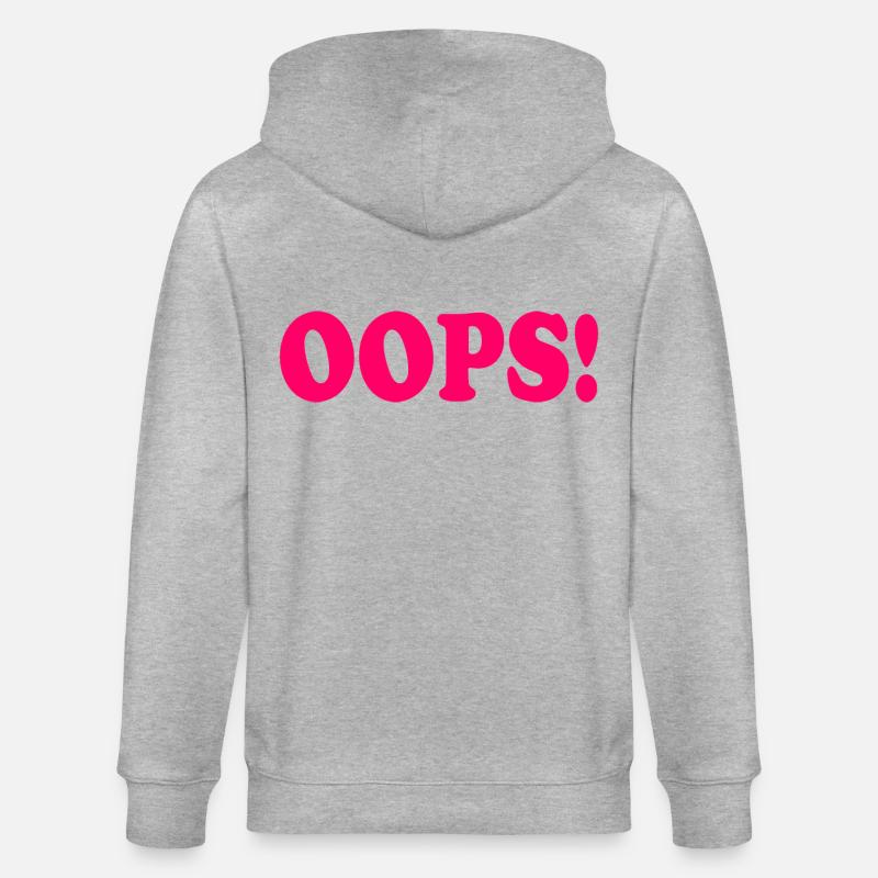 Oops - Stanley/Stella Unisex Bio-Kapuzenjacke CULTIVATOR  - Grau meliert