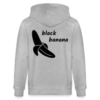 Black Banana - Stanley/Stella CULTIVATOR  Unisex Organic Hooded Jacket - heather grey - Back - Luana (180cm)