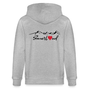 Sauerland Sticker - Stanley/Stella CULTIVATOR  Unisex Organic Hooded Jacket - heather grey - Back - Luana (180cm)