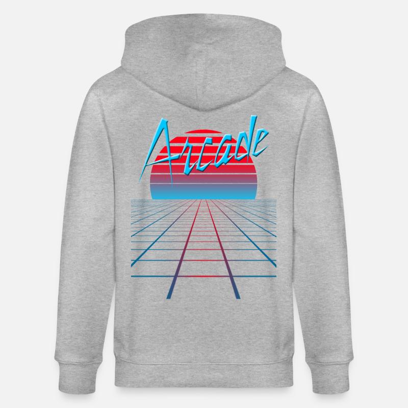 NERDY forever - Arcade - Stanley/Stella Unisex Bio-Kapuzenjacke CULTIVATOR  - Grau meliert