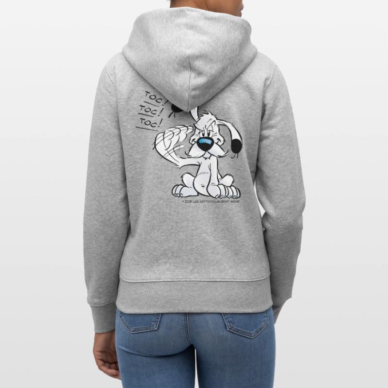 Asterix & Obelix Idefix Klopft Toc Toc Toc Stanley/Stella Unisex Bio-Kapuzenjacke CULTIVATOR 