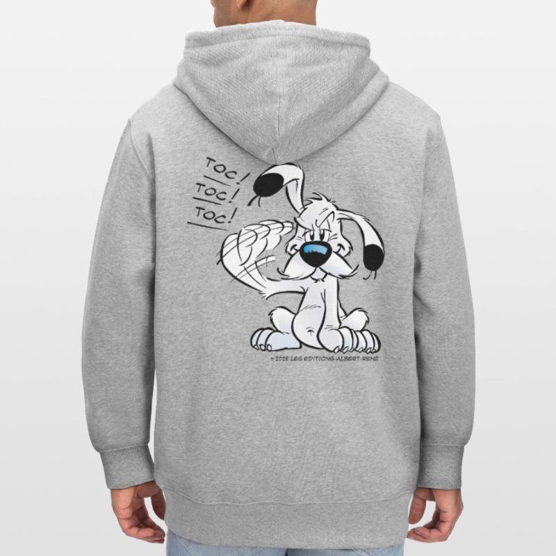 Asterix & Obelix Idefix Klopft Toc Toc Toc Stanley/Stella Unisex Bio-Kapuzenjacke CULTIVATOR 