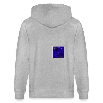 Constellation queer - Veste à capuche bio CULTIVATOR Stanley/Stella Unisexe - gris chiné - Dos - Luana (180cm)