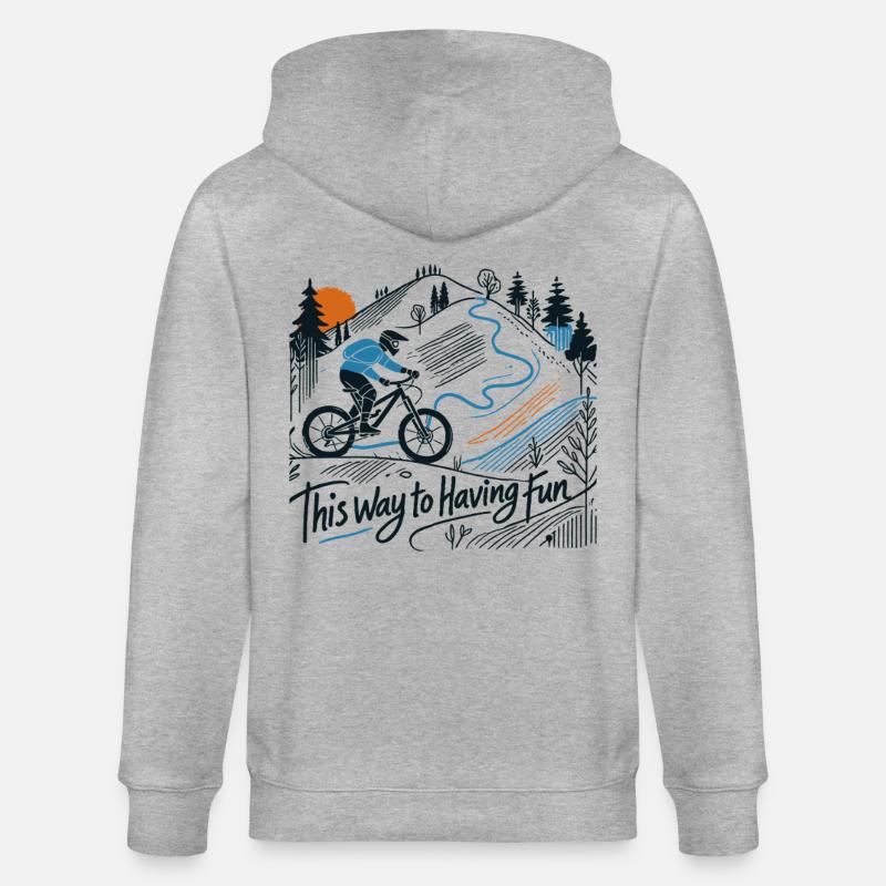 Aventure à vélo pour s’amuser - Veste à capuche bio CULTIVATOR Stanley/Stella Unisexe - gris chiné