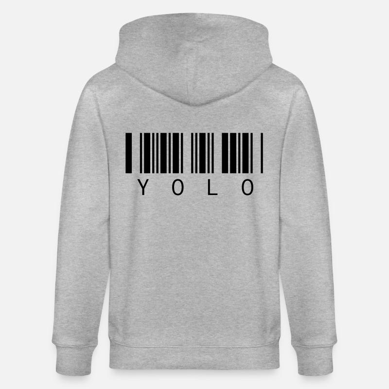 YOLO - Vous ne vivez qu’une fois - Veste à capuche bio CULTIVATOR Stanley/Stella Unisexe - gris chiné