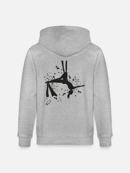 Paño vertical Acrobacias aéreas Seda aérea - Chaqueta con capucha ecológica unisex CULTIVATOR de Stanley/Stella - gris jaspeado