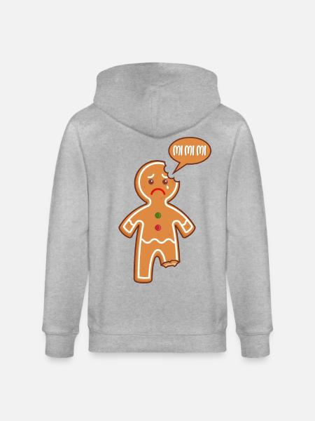 Hombre de jengibre Mi Mi Mi Mimimi Refranes divertidos - Chaqueta con capucha ecológica unisex CULTIVATOR de Stanley/Stella - gris jaspeado