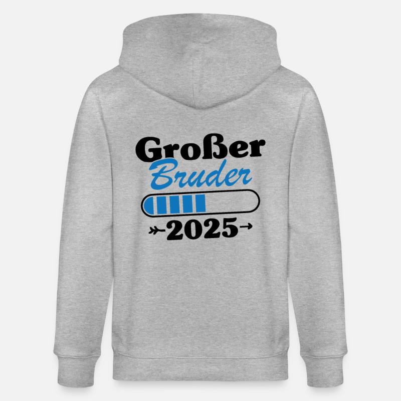 Großer Bruder Loading 2025 - Stanley/Stella Unisex Bio-Kapuzenjacke CULTIVATOR  - Grau meliert
