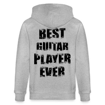 Meilleur guitariste - Veste à capuche bio CULTIVATOR Stanley/Stella Unisexe - gris chiné - Dos - Luana (180cm)