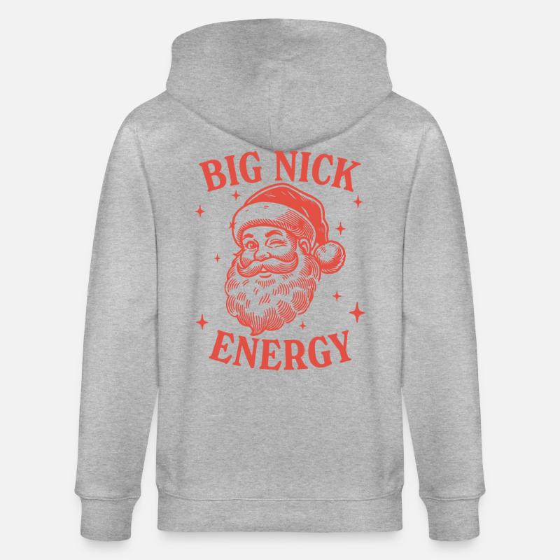 Großer Nick Energie - Stanley/Stella Unisex Bio-Kapuzenjacke CULTIVATOR  - Grau meliert