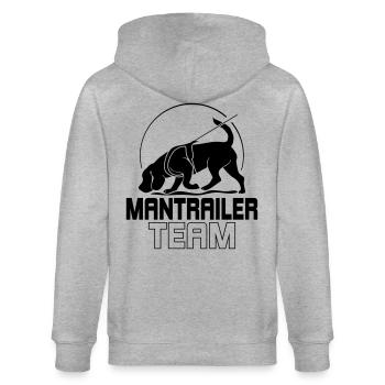 MANTRAILER TEAM Chien Sports Recherche Chien Chien Chien - Veste à capuche bio CULTIVATOR Stanley/Stella Unisexe - gris chiné - Dos - Luana (180cm)