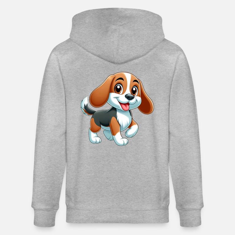 beagle 4 - Veste à capuche bio CULTIVATOR Stanley/Stella Unisexe - gris chiné
