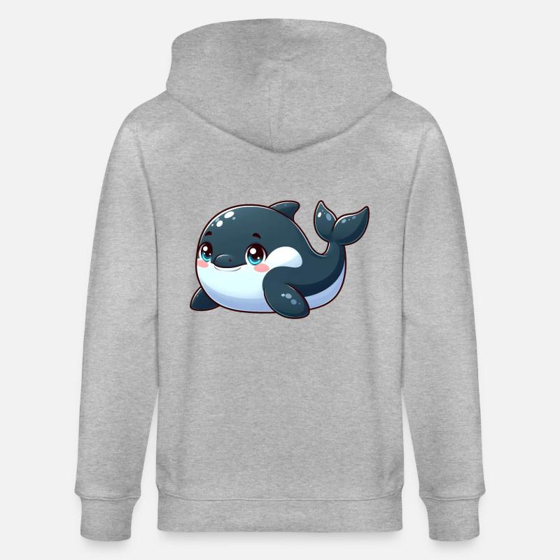 Schwertwal - Stanley/Stella Unisex Bio-Kapuzenjacke CULTIVATOR  - Grau meliert