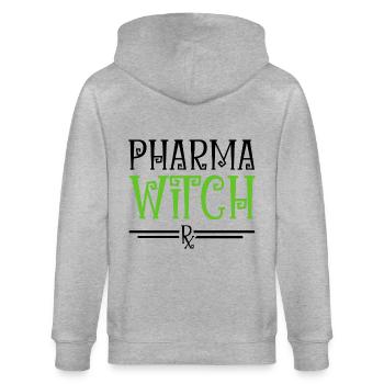 Pharmacie Halloween - Veste à capuche bio CULTIVATOR Stanley/Stella Unisexe - gris chiné - Dos - Luana (180cm)
