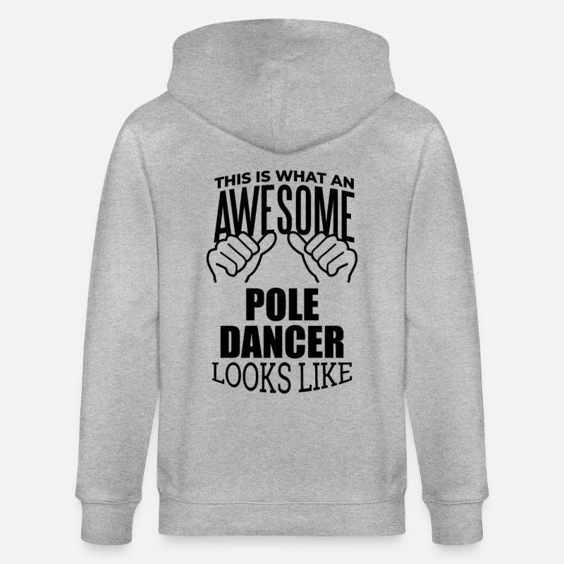 Danseuse de pole dance - Veste à capuche bio CULTIVATOR Stanley/Stella Unisexe - gris chiné