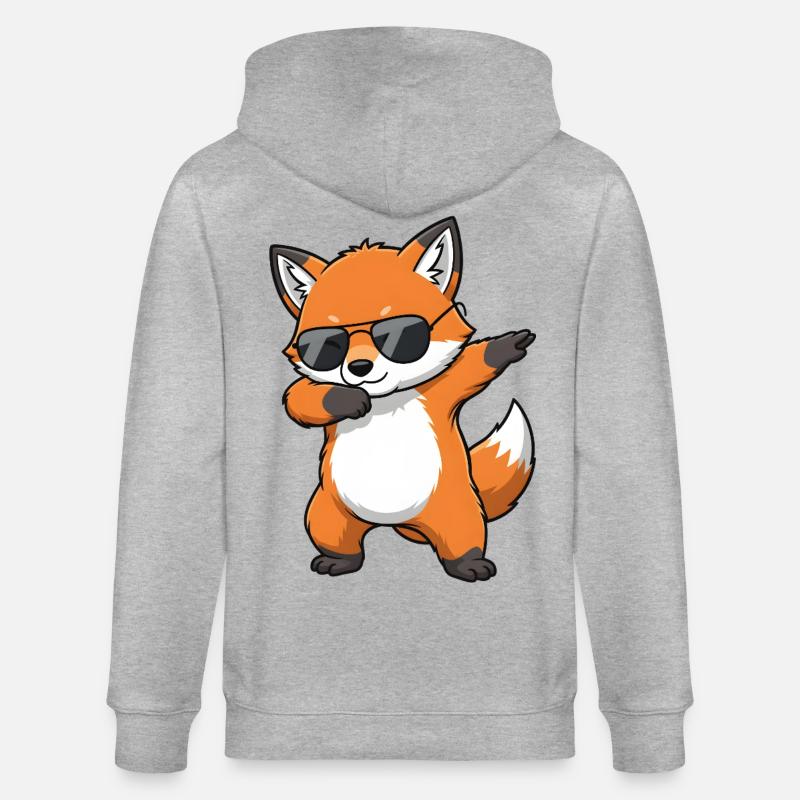 Dab Fox - Veste à capuche bio CULTIVATOR Stanley/Stella Unisexe - gris chiné
