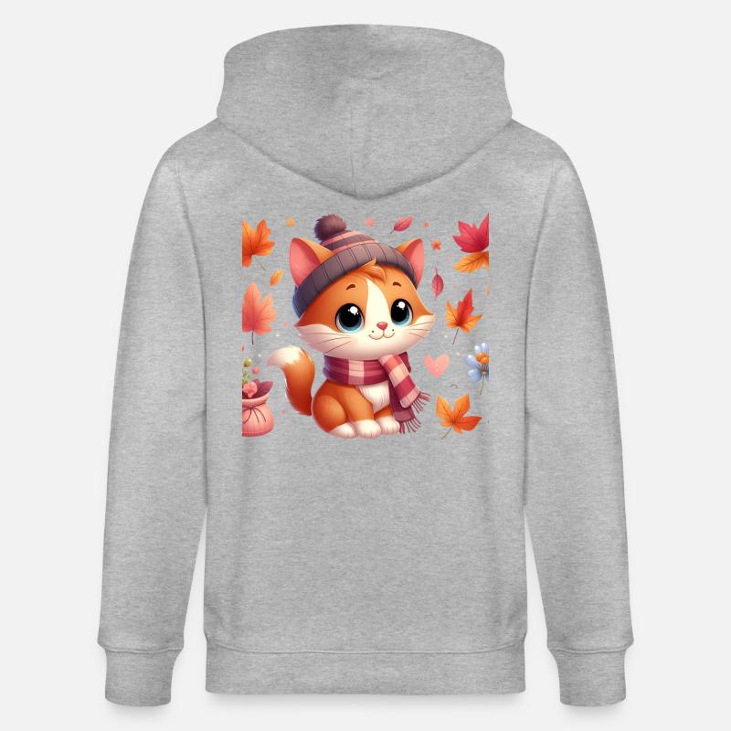 Herbst Kat4 - Stanley/Stella Unisex Bio-Kapuzenjacke CULTIVATOR  - Grau meliert