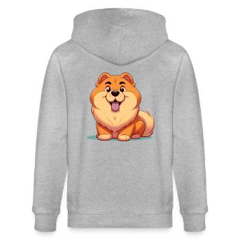 chowchow 8 - Stanley/Stella CULTIVATOR  Unisex Organic Hooded Jacket - heather grey - Back - Luana (180cm)