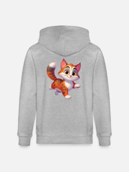Cat 5 - Stanley/Stella CULTIVATOR  Unisex Organic Hooded Jacket - heather grey
