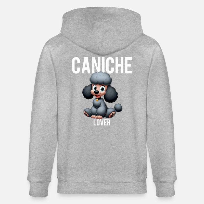 caniche lover 3 - Veste à capuche bio CULTIVATOR Stanley/Stella Unisexe - gris chiné