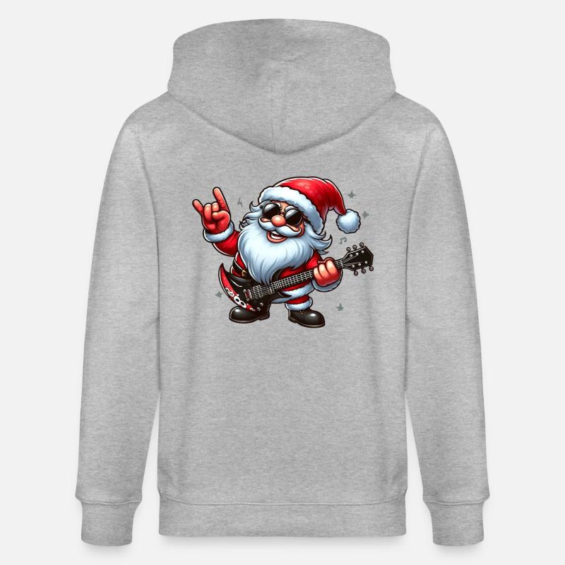 santa rock 2 - Veste à capuche bio CULTIVATOR Stanley/Stella Unisexe - gris chiné