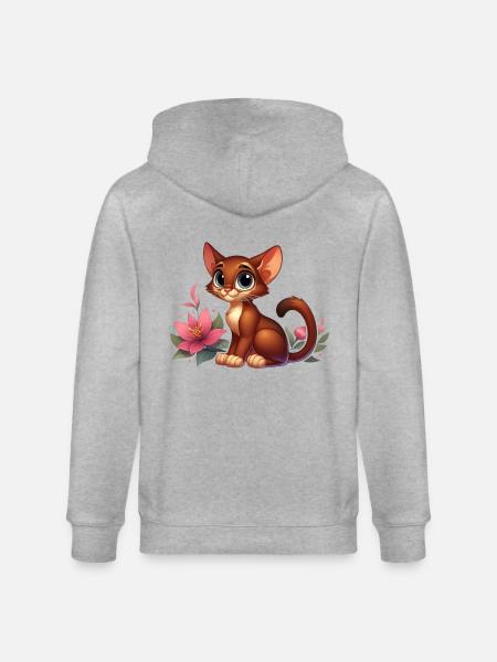 abyssin 9 - Veste à capuche bio CULTIVATOR Stanley/Stella Unisexe - gris chiné
