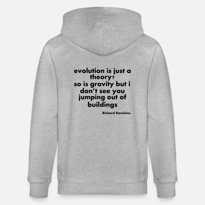 citations d'évolution - Veste à capuche bio CULTIVATOR Stanley/Stella Unisexe - gris chiné