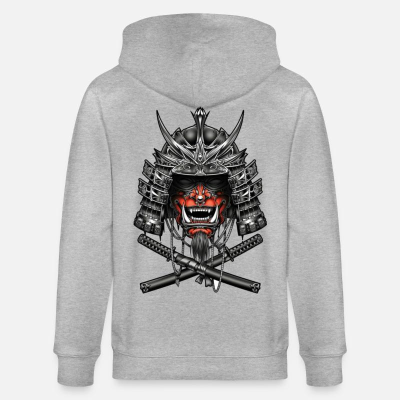 Samouraïs, combattants - Veste à capuche bio CULTIVATOR Stanley/Stella Unisexe - gris chiné