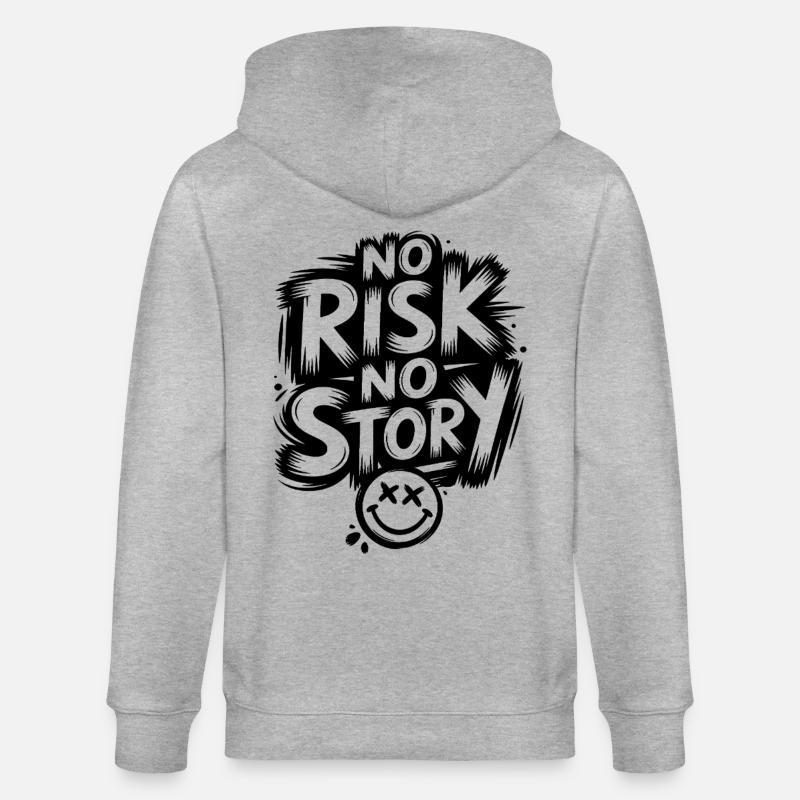 Pas de risque, pas d’histoire - Veste à capuche bio CULTIVATOR Stanley/Stella Unisexe - gris chiné