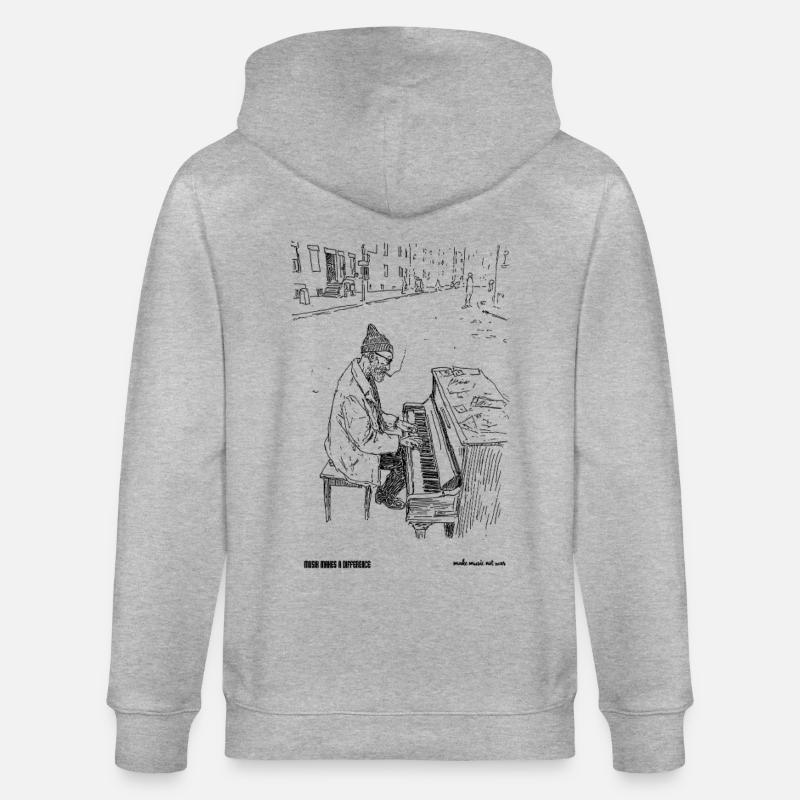 Différence - Veste à capuche bio CULTIVATOR Stanley/Stella Unisexe - gris chiné