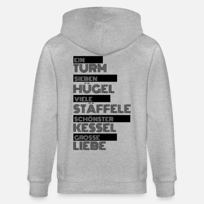Ein-Turm - Stanley/Stella Unisex Bio-Kapuzenjacke CULTIVATOR  - Grau meliert