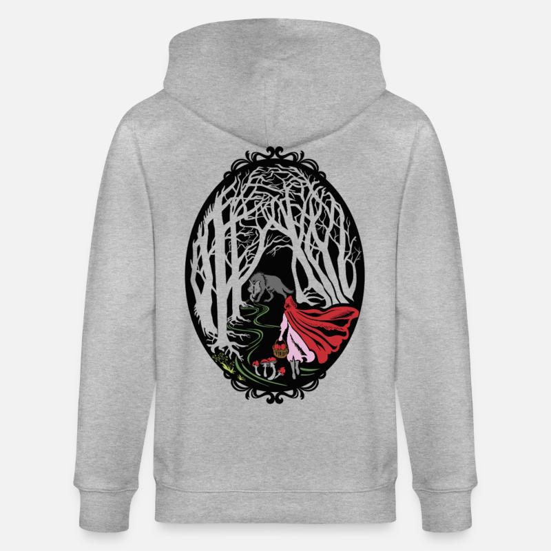Rotkäppchen Red riding hood - Stanley/Stella Unisex Bio-Kapuzenjacke CULTIVATOR  - Grau meliert