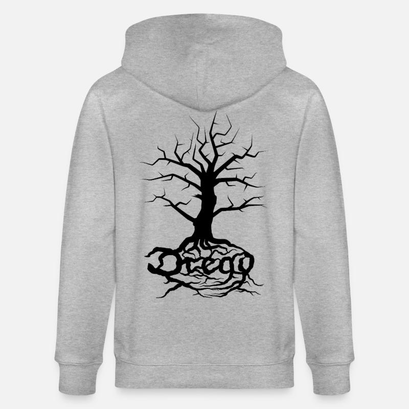Dread Tree Black - Veste à capuche bio CULTIVATOR Stanley/Stella Unisexe - gris chiné