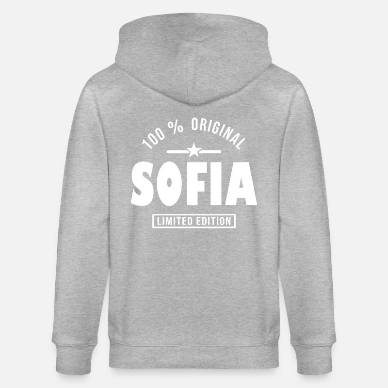 Sofia, Sofia - Stanley/Stella CULTIVATOR  Unisex Organic Hooded Jacket - heather grey