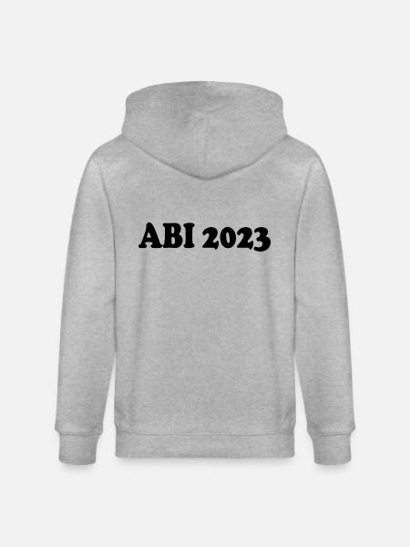 Abi 2023 - Stanley/Stella Unisex Bio-Kapuzenjacke CULTIVATOR - Grau meliert