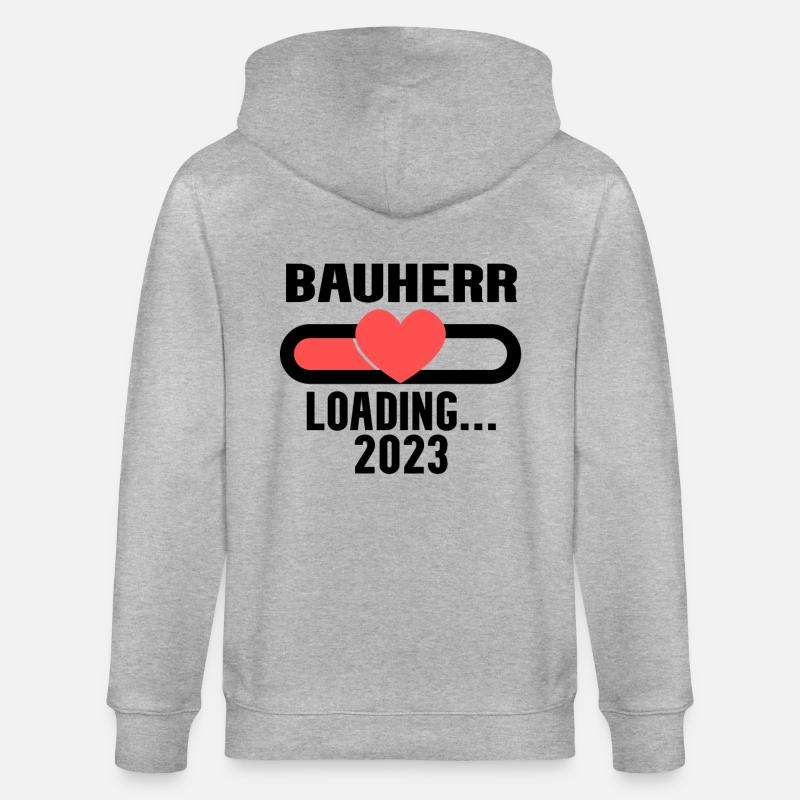 Bauherr 2023 Loading - Stanley/Stella Unisex Bio-Kapuzenjacke CULTIVATOR  - Grau meliert