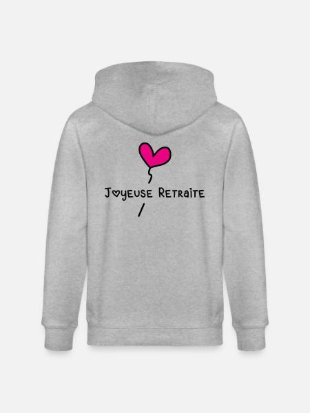 JOYEUSE RETRAITE - Veste à capuche bio CULTIVATOR Stanley/Stella Unisexe - gris chiné