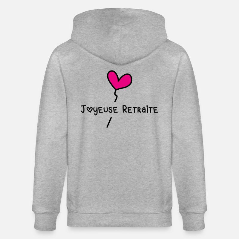 JOYEUSE RETRAITE - Veste à capuche bio CULTIVATOR Stanley/Stella Unisexe - gris chiné