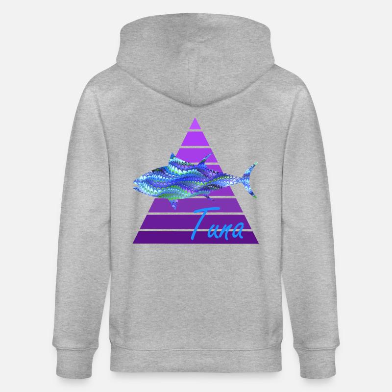 thon e 103 - Veste à capuche bio CULTIVATOR Stanley/Stella Unisexe - gris chiné