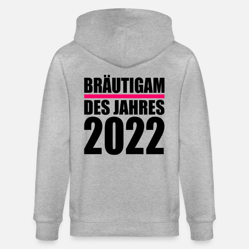 bräutigam - Stanley/Stella Unisex Bio-Kapuzenjacke CULTIVATOR  - Grau meliert