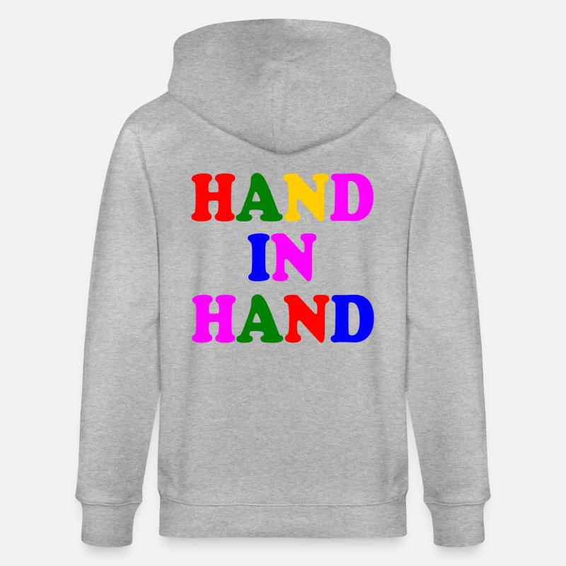 Hand in hand - Stanley/Stella Unisex Bio-Kapuzenjacke CULTIVATOR  - Grau meliert