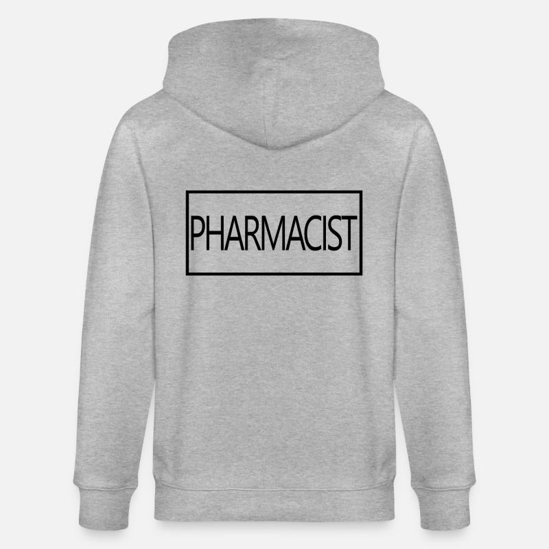 Apotheker Stolzer Absolvent des Apothekerstudiums - Stanley/Stella Unisex Bio-Kapuzenjacke CULTIVATOR  - Grau meliert