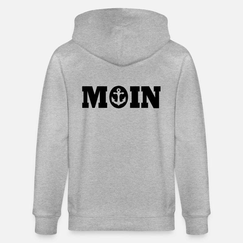 Good morning - Stanley/Stella CULTIVATOR  Unisex Organic Hooded Jacket - heather grey