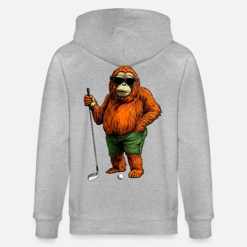 Monkey Golf - Veste à capuche bio CULTIVATOR Stanley/Stella Unisexe - gris chiné
