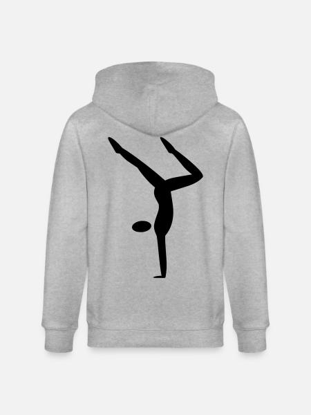 Handstand - Stanley/Stella CULTIVATOR Unisex Organic Hooded Jacket - heather grey